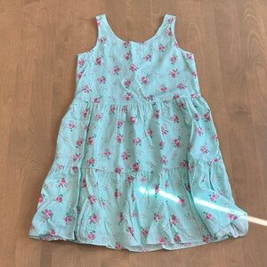 Girls GAP mint green Floral Kids Dress